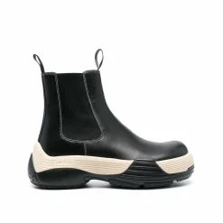 Homme Lanvin Boots^Bottes en cuir noires
