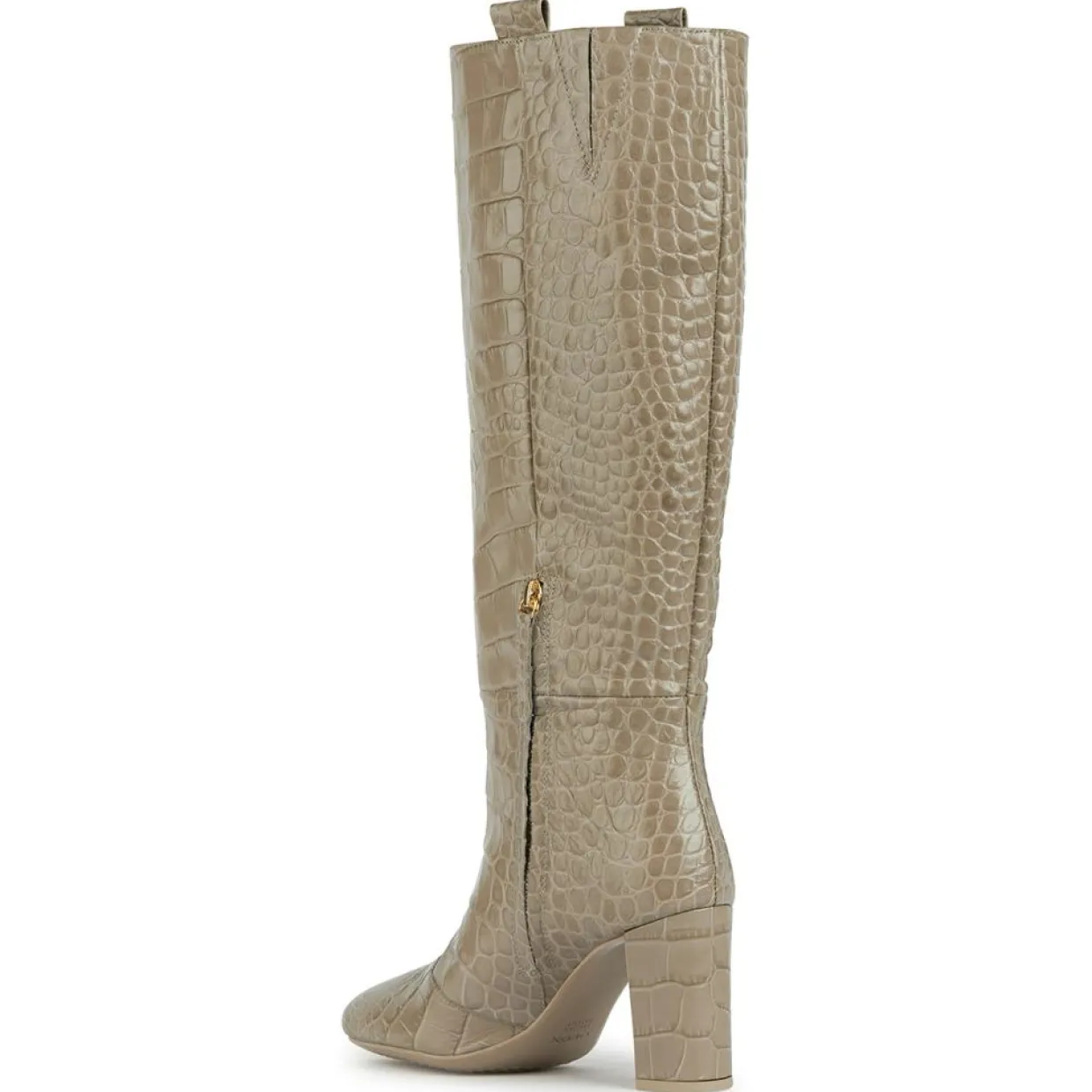 Femme Geox Bottes^Bottes en Cuir Pheby 80 sable - Talon 8 cm