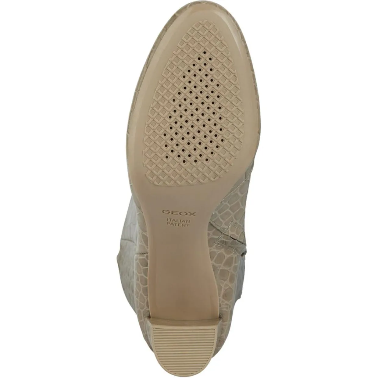 Femme Geox Bottes^Bottes en Cuir Pheby 80 sable - Talon 8 cm