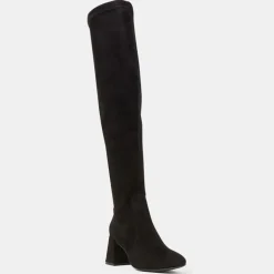 Femme Galeries Lafayette Bottines^Bottes en Cuir stretch noires - Talon 7 cm
