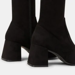 Femme Galeries Lafayette Bottines^Bottes en Cuir stretch noires - Talon 7 cm