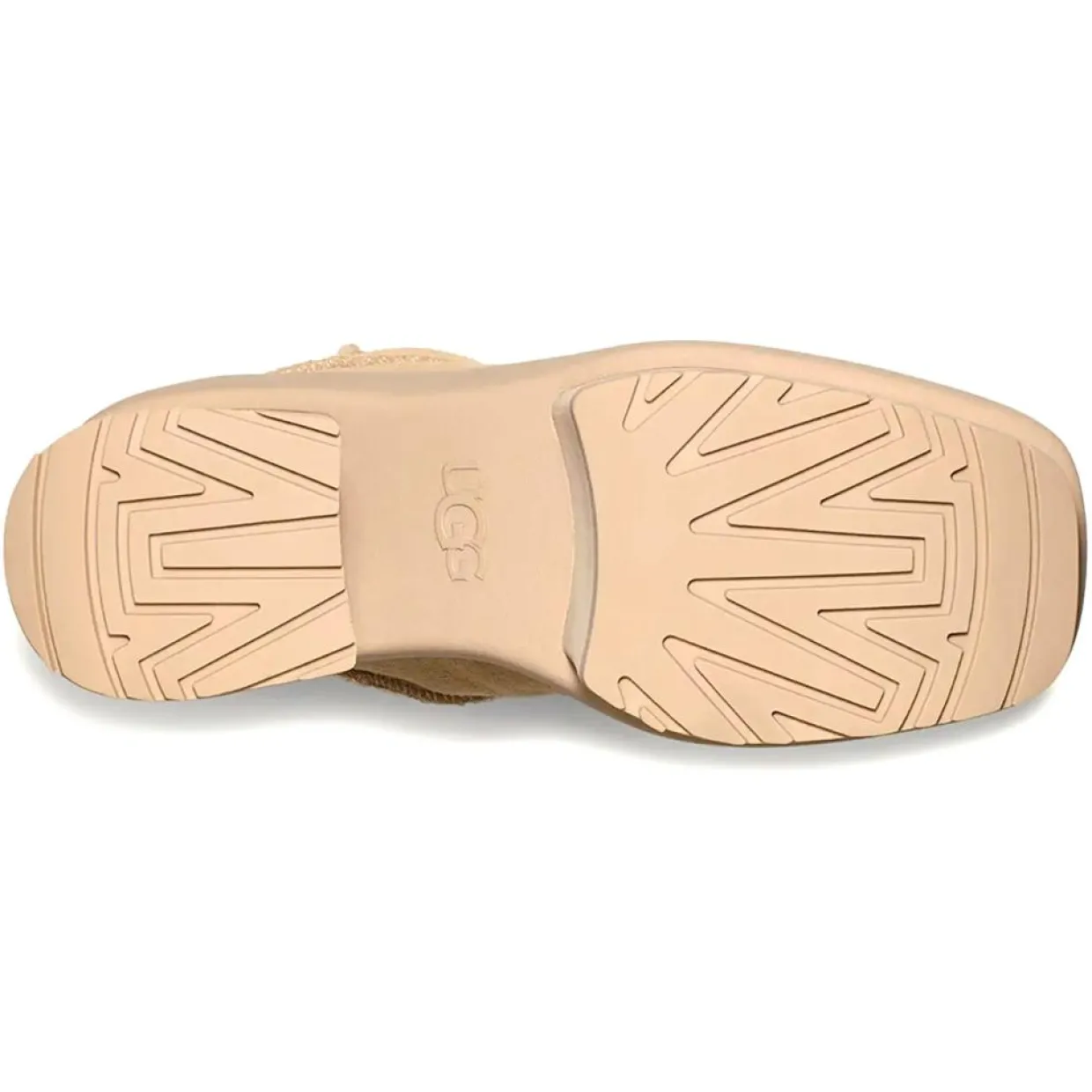 Femme Ugg Bottines^Bottes en Velours de Cuir New Heights Platform Mini beiges - Talon 11,4 cm