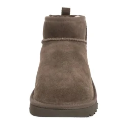 Enfant Ugg Fille^Bottes en Velours de Cuir Ultra Mini New Heights marron