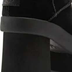 Bottes en Velours de Cuir New Heights Platform Mini noires - Talon 11,4 cm-Ugg Outlet