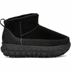 Bottes en Velours de Cuir Venture Daze Ultra Mini noires-Ugg Outlet