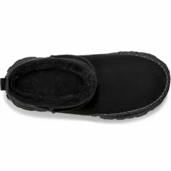 Bottes en Velours de Cuir Venture Daze Ultra Mini noires-Ugg Outlet