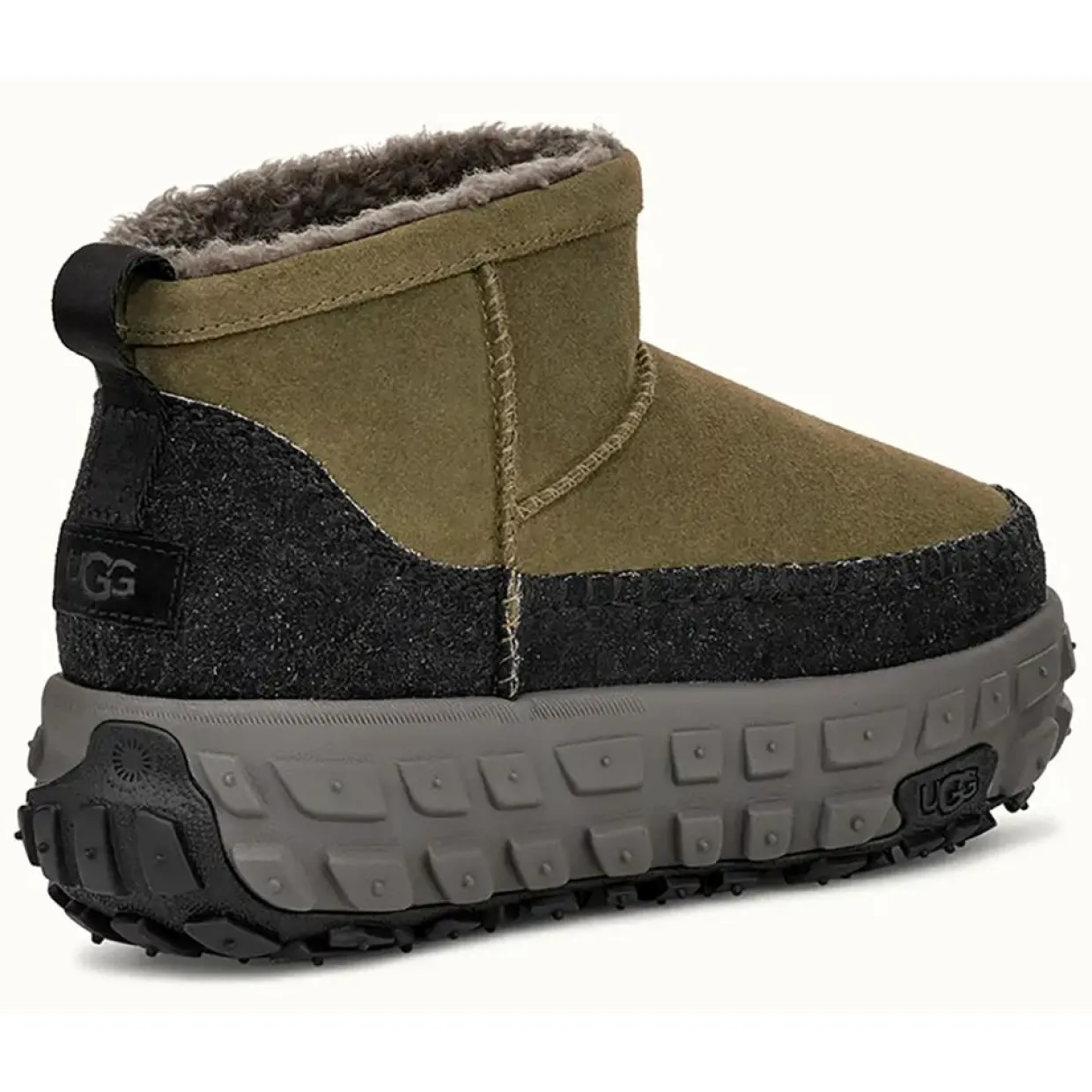 Bottes en Velours de Cuir Venture Daze Ultra Mini vert olive-Ugg Hot