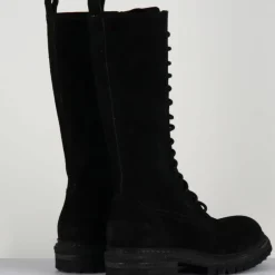 Femme Del Carlo Bottes^Bottes en Velours de Cuir Granada noires