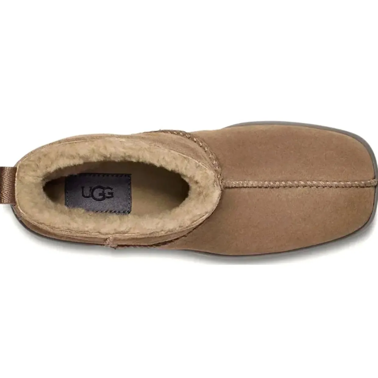Femme Ugg Bottines^Bottes en Velours de Cuir New Heights Platform Mini marron - Talon 11.4 cm