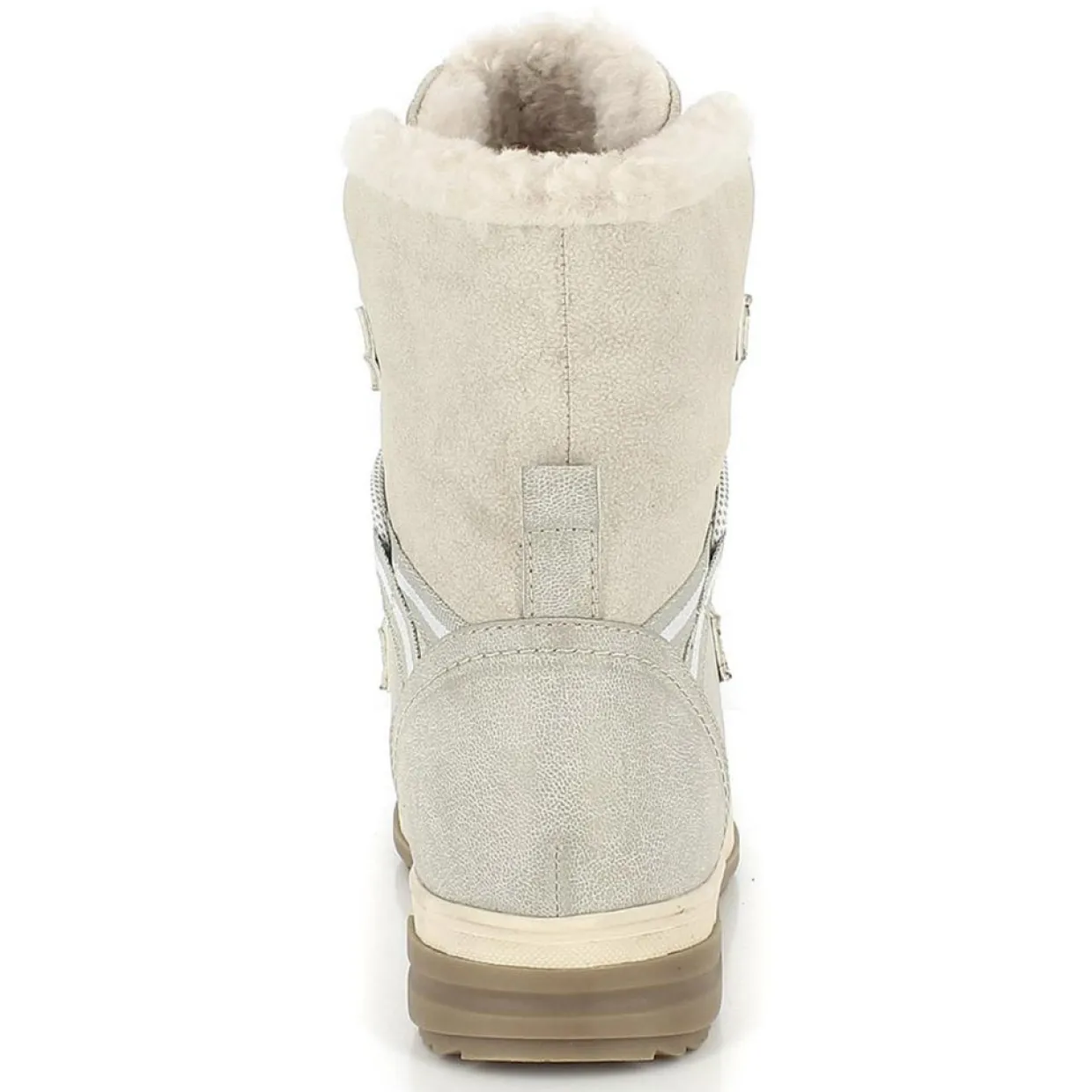 Femme Kimberfeel Bottes^Bottes Fourrées Abigail blanc cassé