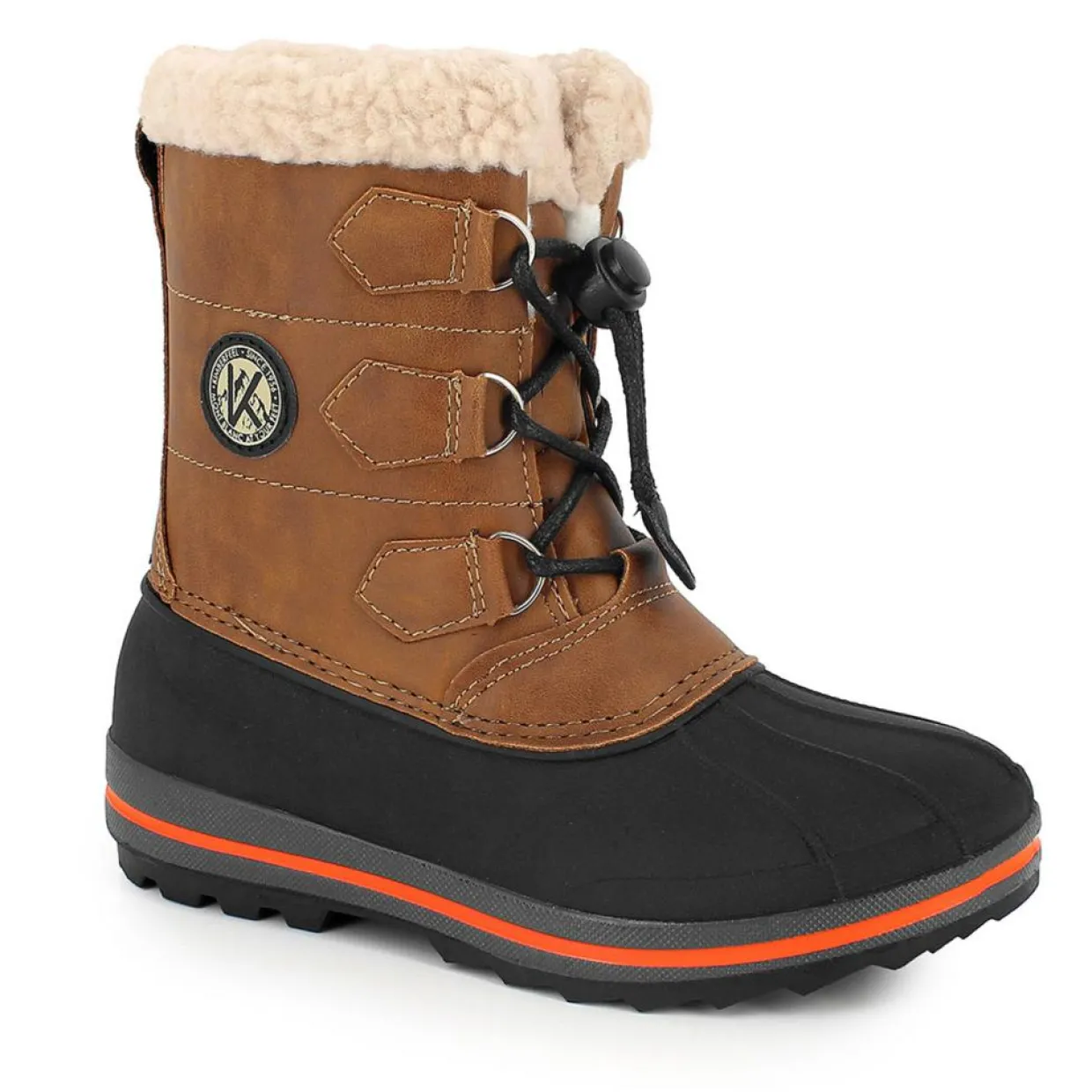 Bottes Fourrées Ethan beige/noir-Kimberfeel Online
