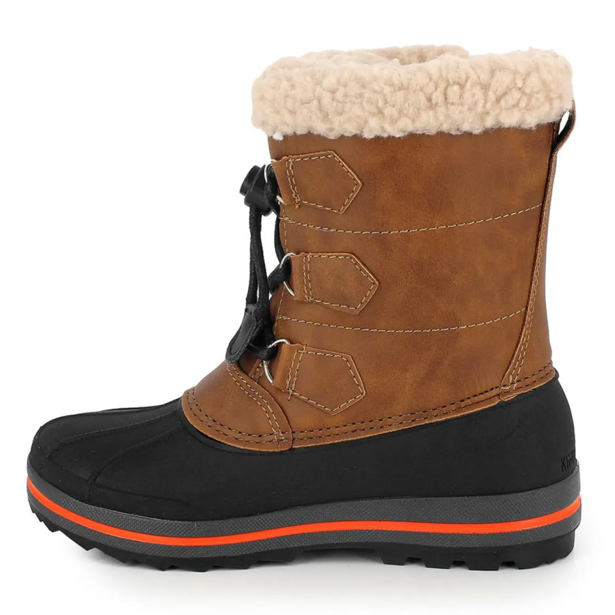 Bottes Fourrées Ethan beige/noir-Kimberfeel Online
