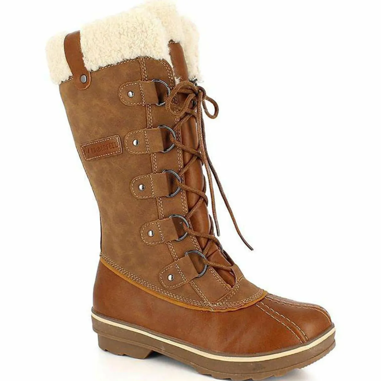 Bottes fourrées Floriane camel-Kimberfeel Discount