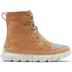 Femme Sorel Bottes^Bottes lifestyle Explorer Ii Joan Felt Wp marron