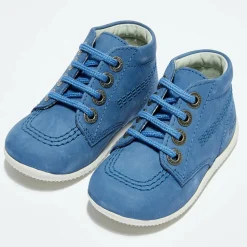 Bottillons Bébé en Velours de cuir bleus-Kickers Hot
