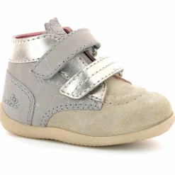 Bottillons en Cuir Bonkro-2 beige/doré-Kickers Online