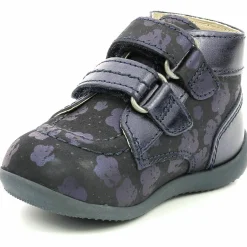 Enfant Kickers Bébé^Bottillons en Cuir Bonkro-2 marine