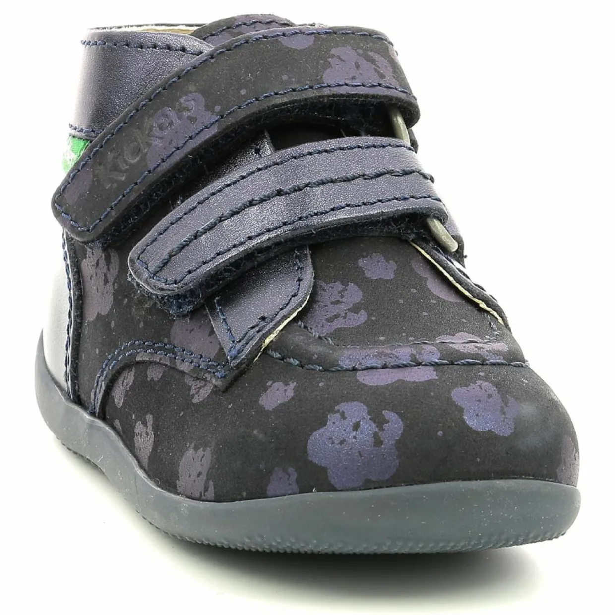 Enfant Kickers Bébé^Bottillons en Cuir Bonkro-2 marine