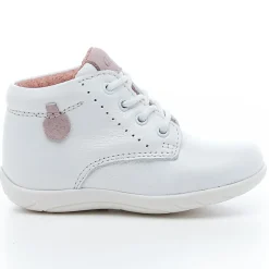 Enfant Aster Bébé^Bottillons en Cuir Gonia blancs