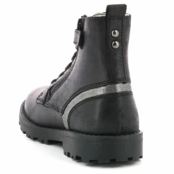 Bottillons en Cuir Grooke noir/argenté-Kickers Clearance