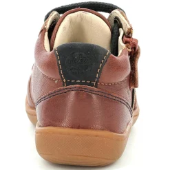 Enfant Aster Bébé^Bottillons en Cuir Piasap camel/marine