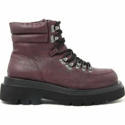 Bottines à lacets bordeaux - Talon 5 cm-Lab78 Outlet