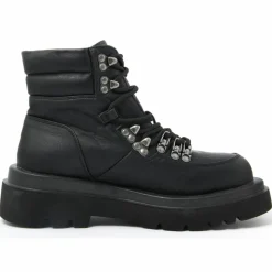 Femme Lab78 Bottines^Bottines à lacets noires - Talon 5 cm