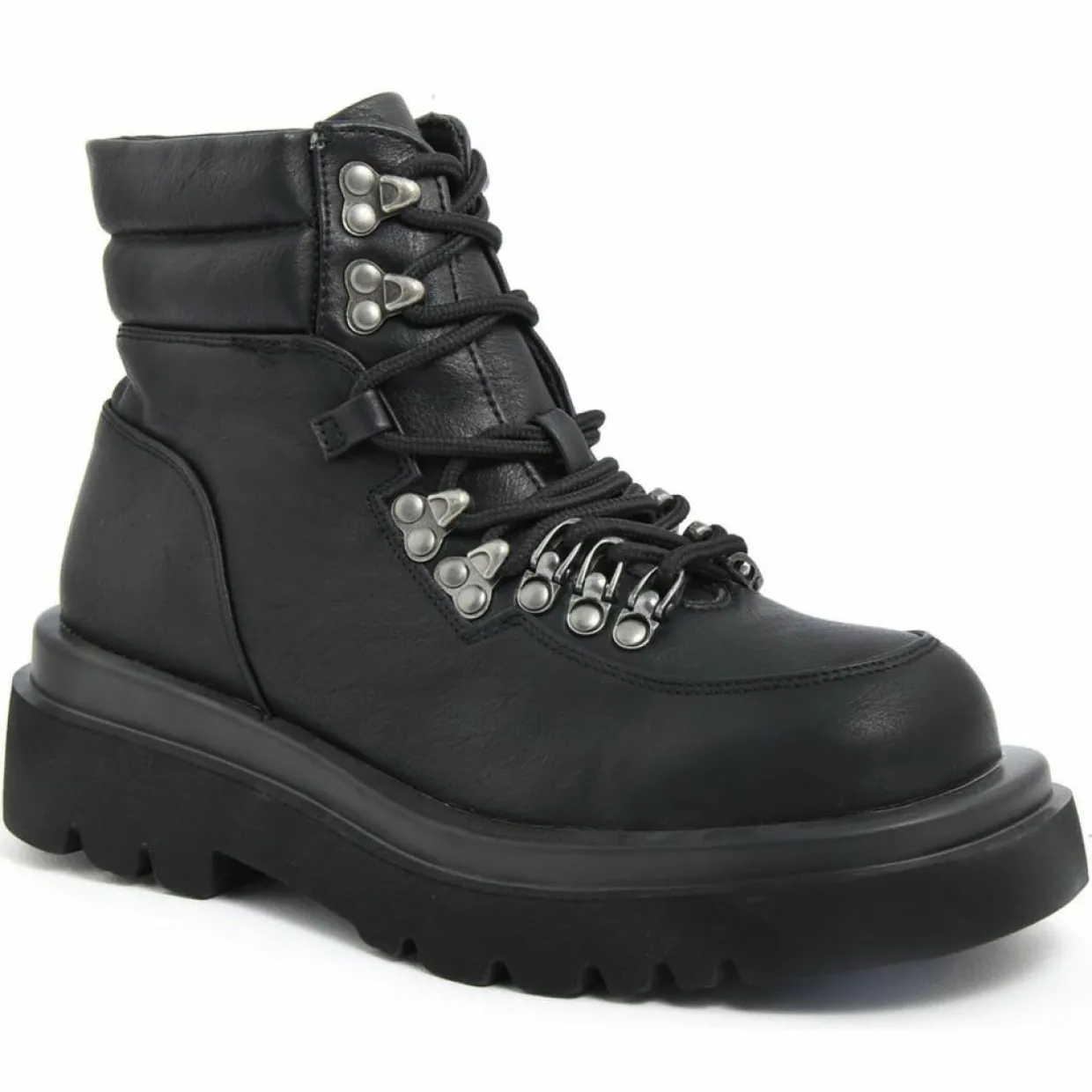 Femme Lab78 Bottines^Bottines à lacets noires - Talon 5 cm
