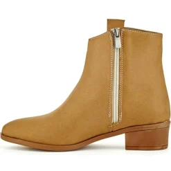 Femme Lab78 Bottines^Bottines à talon Clara beiges - Talon 12 cm