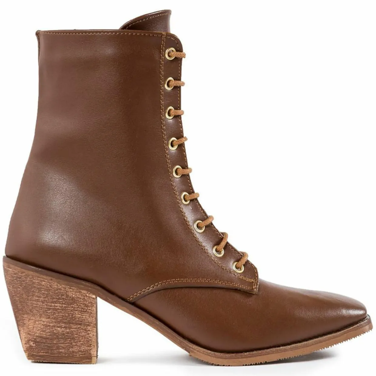 Femme Lab78 Bottines^Bottines à talon cognac - Talon 7 cm