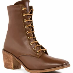 Femme Lab78 Bottines^Bottines à talon cognac - Talon 7 cm