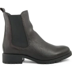 Bottines à talon en Cuir Marie gris foncé-Lab78 Discount