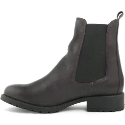 Bottines à talon en Cuir Marie gris foncé-Lab78 Discount