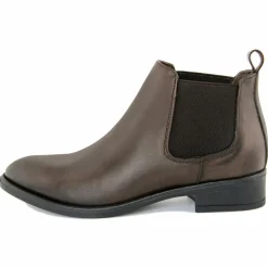 Bottines à talon en Cuir marron-Lab78 Clearance