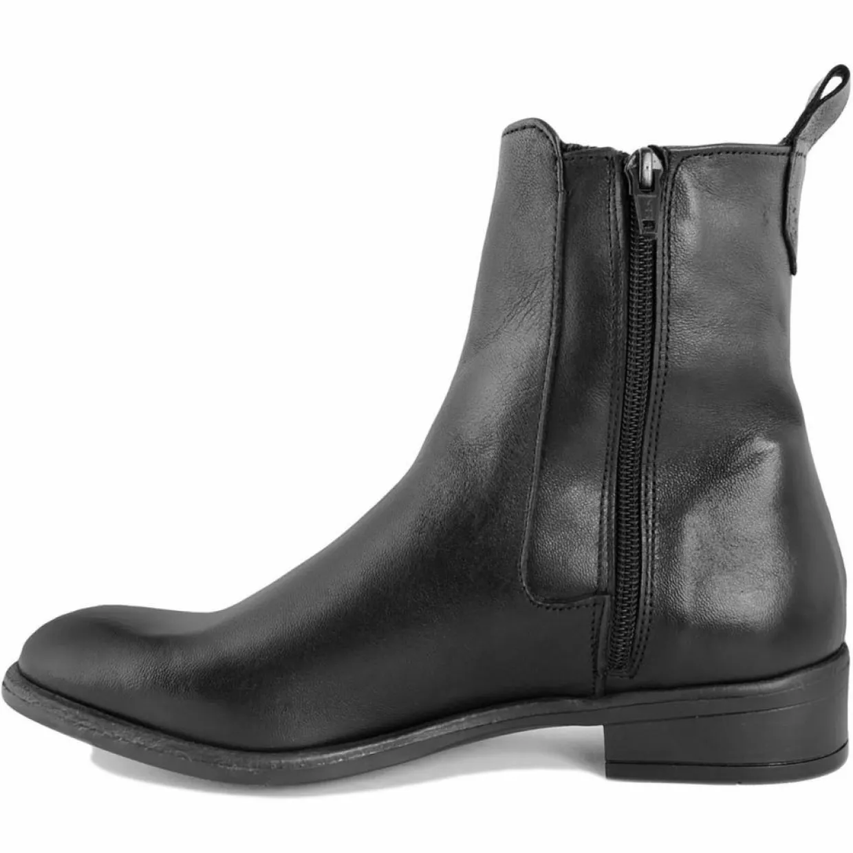 Bottines à talon en Cuir noires-Lab78 Sale