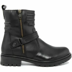 Femme Lab78 Bottines^Bottines à talon en Cuir noires