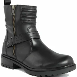 Femme Lab78 Bottines^Bottines à talon en Cuir noires