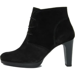Bottines à talon en Velours de Cuir April noires - Talon 8.5 cm-Lab78 Sale