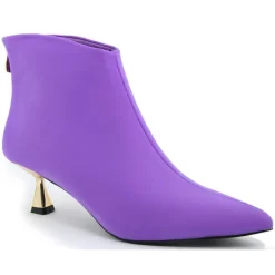 Femme Lab78 Bottines^Bottines à talon Eugénie violettes - Talon 5 cm