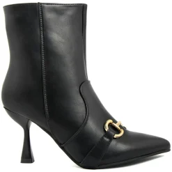 Bottines à talon Gabrielle noires - Talon 5 cm-Lab78 Outlet