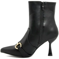 Bottines à talon Gabrielle noires - Talon 5 cm-Lab78 Outlet