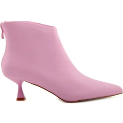 Bottines à talon Louise roses - Talon 5 cm-Lab78 Sale