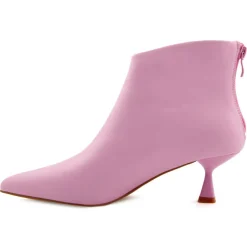 Bottines à talon Louise roses - Talon 5 cm-Lab78 Sale