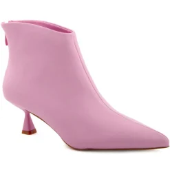 Bottines à talon Louise roses - Talon 5 cm-Lab78 Sale
