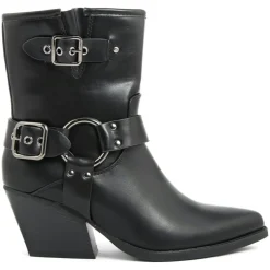 Femme Lab78 Bottines^Bottines à talon Pauline noires - Talon 7 cm