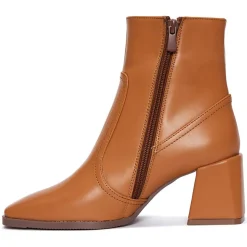 Bottines à talon Victoria cognac - Talon 7 cm-Lab78 Outlet