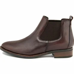 Bottines chelsea en Cuir marron foncé-Lab78 Outlet