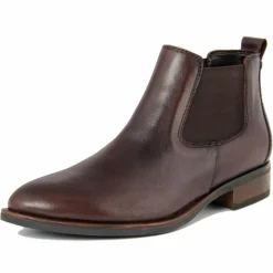 Bottines chelsea en Cuir marron foncé-Lab78 Outlet