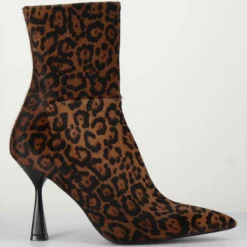 Femme Rotta Bottines^Bottines en Cuir Asia leopard - Talon 9.5 cm