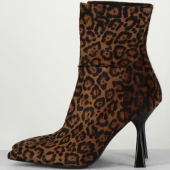 Femme Rotta Bottines^Bottines en Cuir Asia leopard - Talon 9.5 cm